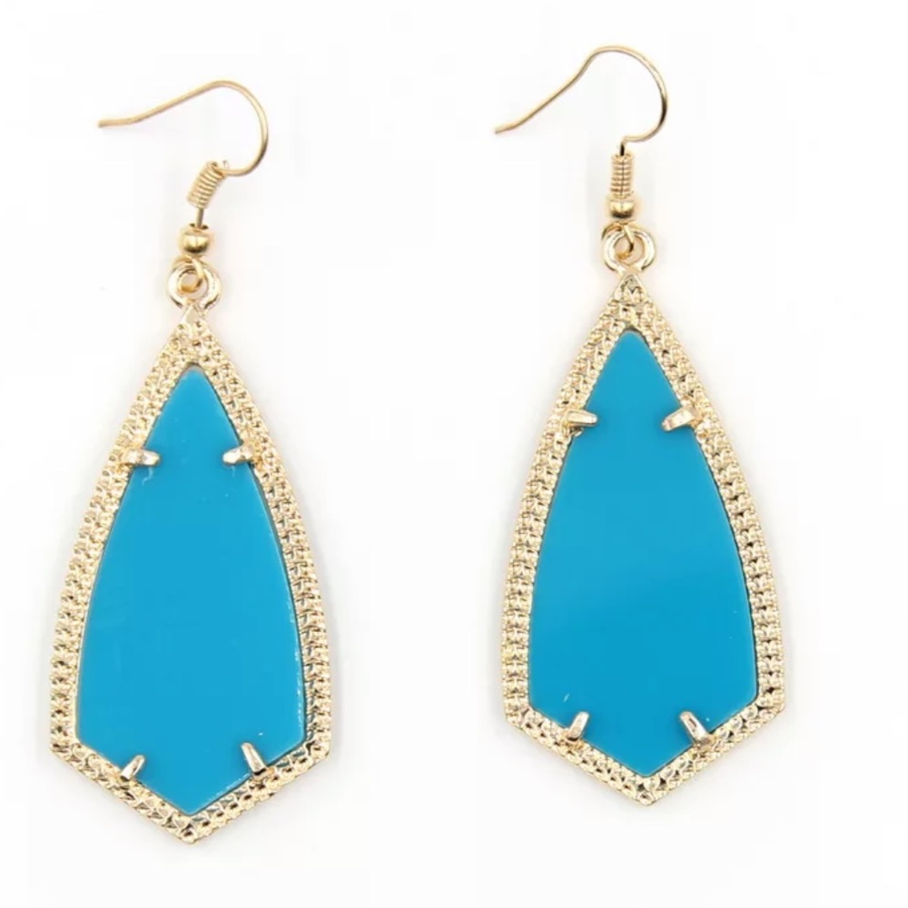 Arrow Shaped Chandelier Earrings vibrant colors